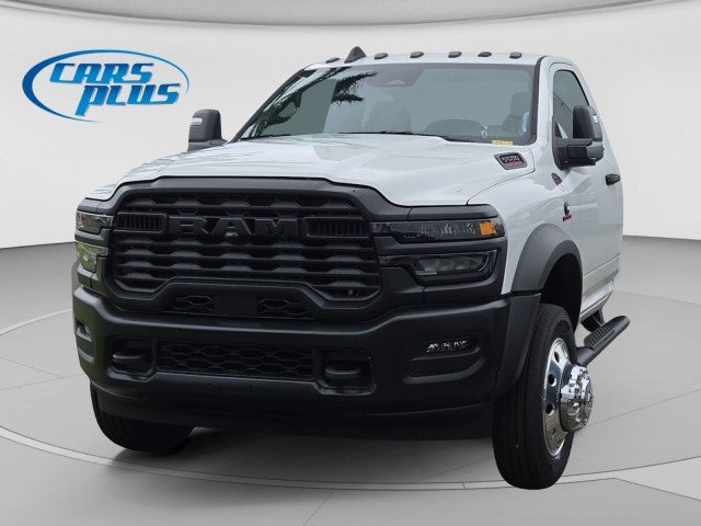 2026 RAM Ram 5500 Chassis Cab Tradesman in Bright White Clear-Coat Exterior Paint — front three-quarter view
