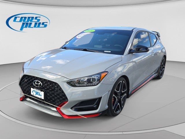 2021 Hyundai Veloster N Base in Silver — front three-quarter view